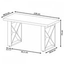Ver imagem 4 de Mesa Escrivaninha Tamburato Tokyo Carvalho/preto - Artany Móveis