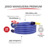 Jogo Mangueira Trançada Siliconada Premium Bitola 1/2'' Espessura 2mm Rolo 20 Metros Durín - 2