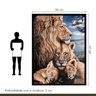 Quadro Decorativo Familia Leão 005 Moldura em Madeira 30x42cm - 8