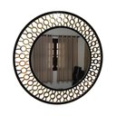 Ver imagem 1 de Espelho decorativo de parede redondo com moldura Premium Atenas Dourado