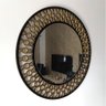 Espelho decorativo de parede redondo com moldura Premium Atenas Dourado - 5