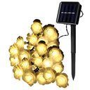 Ver imagem 1 de Grinalda Cordão Luzes Solares Jardim Rosas Dourada 20 Leds