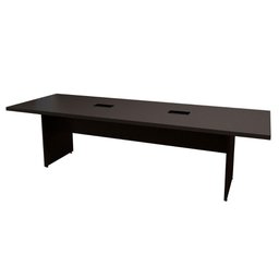 Mesa de Reunião 8 Pessoas 2,70m Preta 2 Caixas de Tomadas F5 Cor:preto - 3