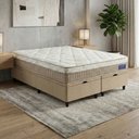 Ver imagem 1 de Cama Box Baú Colchão King Euro In Natural Confort 193x203x66cm