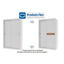 Ver imagem 2 de Guarda Roupa Solteiro 2 Portas de Correr e 2 Gavetas Vivacce 835 Flex Freijo ou Freijo C/ Cinza -