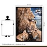 Quadro Decorativo Familia Leão 005 Moldura em Madeira com Vidro 60x80cm - 8