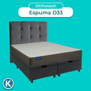 Ver imagem 3 de Conjunto Cama Box Bau Blindado Queen + Colchão D33 Orthotech Inducol + Cabeceira