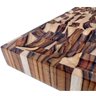 Tábua de corte tradicional para churrasco Madeira teca end grain - 4