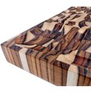 Ver imagem 4 de Tábua de corte tradicional para churrasco Madeira teca end grain