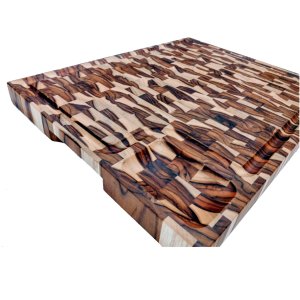 Tábua de corte tradicional para churrasco Madeira teca end grain