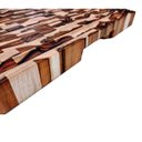 Ver imagem 3 de Tábua de corte tradicional para churrasco Madeira teca end grain