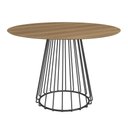Ver imagem 1 de Mesa de Jantar Redonda Durand 136cm - Marrom-preto