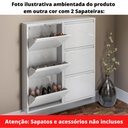 Ver imagem 3 de Sapateira de Aço 50 cm com 3 Portas com Abertura Simultânea na Cor Preta