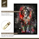 Ver imagem 5 de Quadro Decorativo Leão Colorido 006 Moldura em Madeira 40x60cm