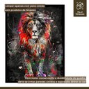 Ver imagem 6 de Quadro Decorativo Leão Colorido 006 Moldura em Madeira 40x60cm