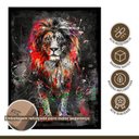 Ver imagem 7 de Quadro Decorativo Leão Colorido 006 Moldura em Madeira 40x60cm