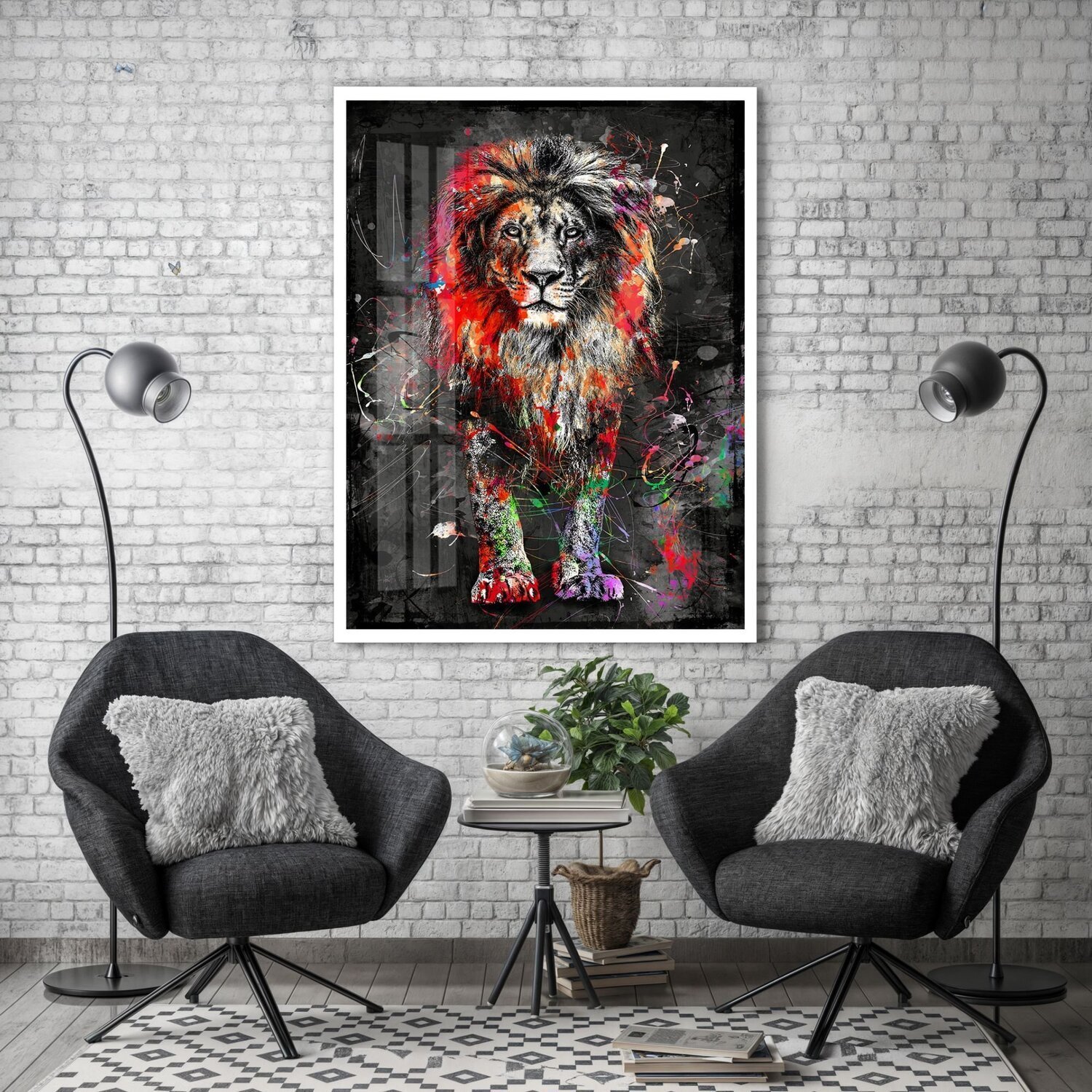 Quadro Decorativo Leão Animal 006 40x60 - 3