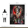 Quadro Decorativo Leão Colorido 006 Moldura em Madeira com Vidro 40x60cm - 8