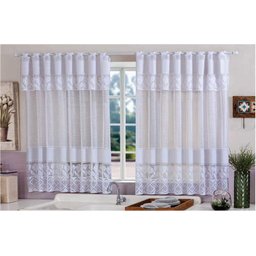 Cortina de Renda para Cozinha 2,60m X 1,30m - 3