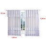 Cortina de Renda para Cozinha 2,60m X 1,30m - 2
