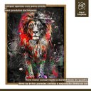 Ver imagem 6 de Quadro Decorativo Leão Colorido 006 Moldura em Madeira 40x60cm