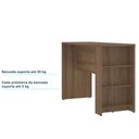 Ver imagem 5 de Bancada Mesa Gourmet para Cozinha 150cm X 97cm com 3 Prateleiras Suprema Luciane Móveis