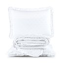 Ver imagem 4 de Cobre Leito Casal Micropercal 200 Fios com Babado Malvinni Branco - 3 Peças