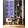 Papel de Parede Adesivo Azulejo Arabesco Azul Retro 2,80m - 4
