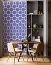 Ver imagem 4 de Papel de Parede Adesivo Azulejo Arabesco Azul Retro 2,80m