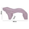 Cama Maca Estética Estofada para Salão de Beleza Veludo Rose SOFA STORE Cama Maca Estática Estofada  - 3