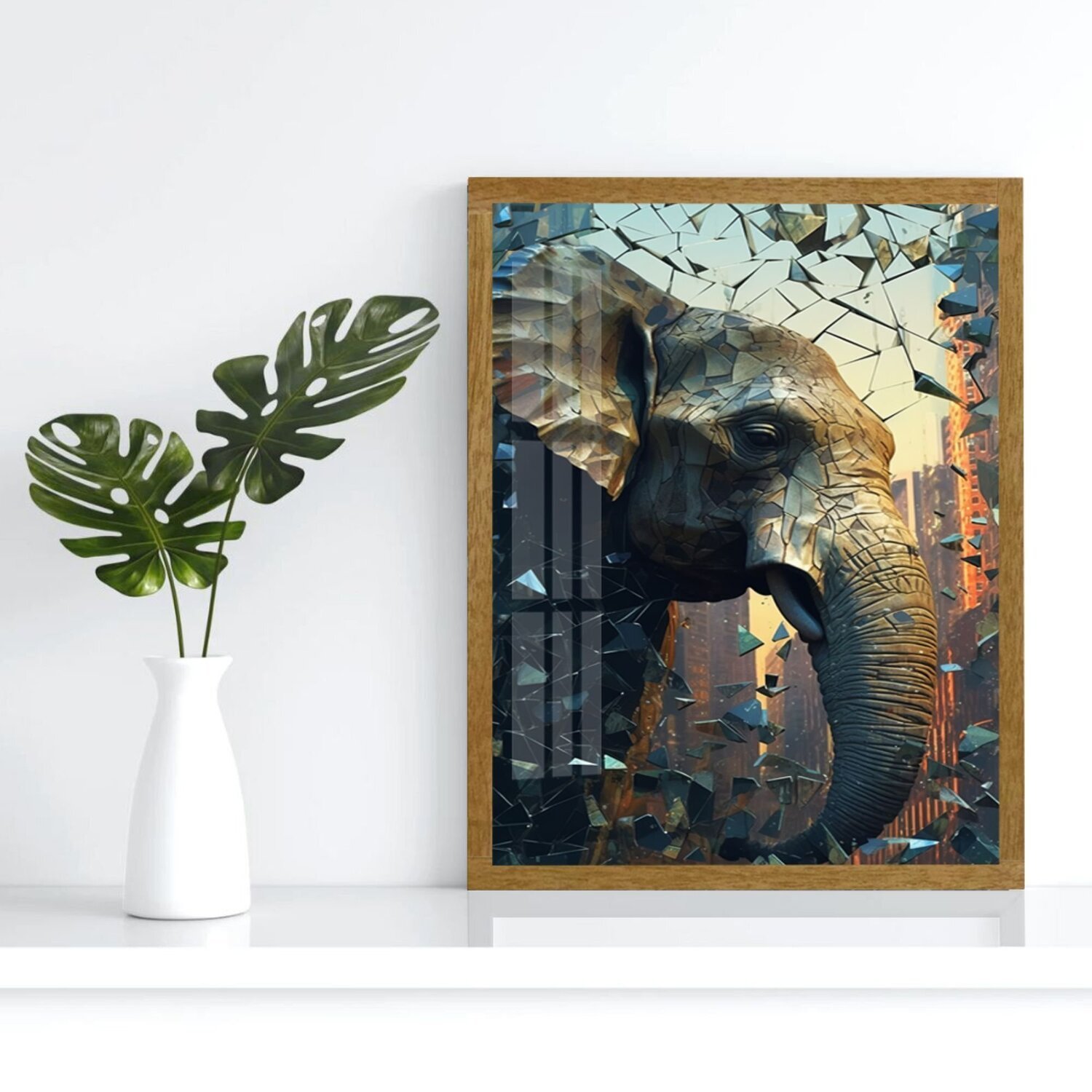 Quadro Decorativo Elefante Animal 007 40x60 - 2