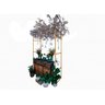 Kit Gazebo + Esteira de Palha Taboa para Decorar Jardins com Flores, 200cm Portátil e Desmontável - 8
