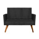 Ver imagem 1 de Namoradeira Nina Suede Pés Palito Preto Veredas Online