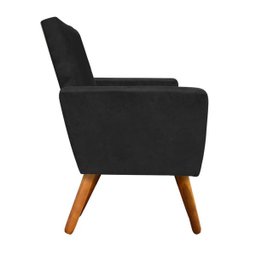 Namoradeira Nina Suede Pés Palito Preto Veredas Online - 3