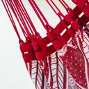 Ver imagem 6 de Rede de Dormir Casal Indiana Vinho com Branco