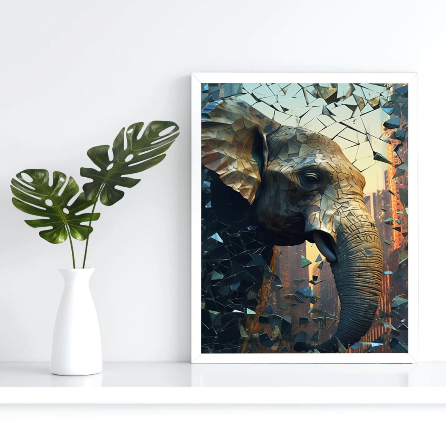 Quadro Decorativo Elefante Animal 007 60x80 - 2