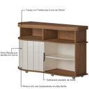 Ver imagem 4 de Buffet Aparador Artely Magnum Cinamomo/off White