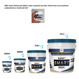 Smart Resina Impermeabilizante Seladora Base Dágua Elastment 900ml - 11