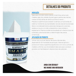 Smart Resina Impermeabilizante Seladora Base Dágua Elastment 900ml - 10