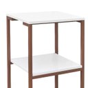 Ver imagem 7 de Aparador Prateleira Casa Quarto Base Cobre Tampo Branco