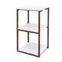 Ver imagem 3 de Aparador Prateleira Casa Quarto Base Cobre Tampo Branco