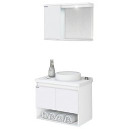 Kit Bergamo Suspenso 63,5cm Branco - 1