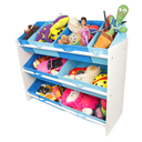 Ver imagem 1 de Organizador de Brinquedo Infantil Especial Azul Bebe e Azul Royal