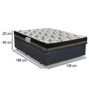 Ver imagem 3 de Cama Baú Casal Sintético + Colchão Casal Ortobom Iso Dupla Face 60X138X188 Cor:Cinza