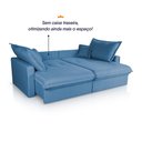 Ver imagem 4 de Sofá Cama Lume sem Caixa 2,80m Linho Azul - King House