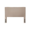 Ver imagem 3 de Cabeceira Cama Box Casal 1,40m Estofada Havai Veludo Bege