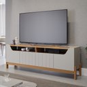 Ver imagem 1 de Rack para TV até 70 Polegadas MDF 185cm Moema Bege
