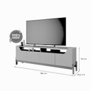 Ver imagem 3 de Rack para TV até 70 Polegadas MDF 185cm Moema Bege