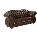 Ver imagem 1 de Namoradeira Chesterfield Merlo 2 Lugares - Corano Marrom / Decoração, recepção, sala tv estar