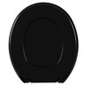 Tampa Vaso Sanitário Assento Soft Macio Universal Oval Preto - 4